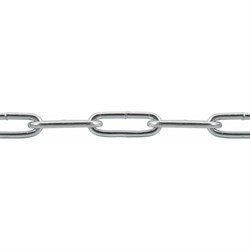 Сварная длиннозвенная оцинкованная цепь Rizzel DIN 763 LLC 5 - фото 16938088