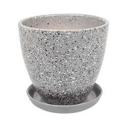 Керамический горшок Вещицы терраццо - фото 16939104