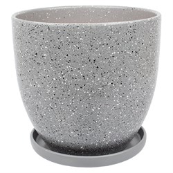 Керамический горшок Вещицы терраццо - фото 16939115