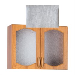 Шкаф для посуды SANTREK 80 Берёза (со стеклом) фасад МДФ - фото 16939134