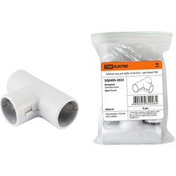 Тройник-соединение для трубы 25 мм TDM ELECTRIC SQ0405-2023 - фото 16941656
