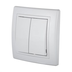 Альтернативный двухклавишный выключатель Aling-conel PRESTIGE - фото 16942407