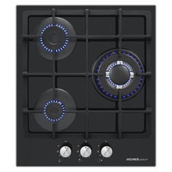 Газовая варочная панель HOMSair HGG433TGCBK - фото 16942935