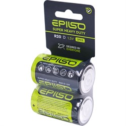 Солевая большая батарейка Epilso EPB-R20-2SC - фото 16943282