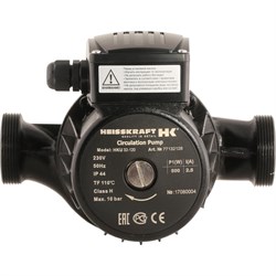 Насос Heisskraft HKS 25-80, 1x230 В, G 1 1/2", PN 10, 180 мм, 3 скорости, с гайками G 1 1/2 - Rp 1" - фото 16945125