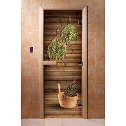 Дверь для бани DoorWood Фотопечать - фото 16946150