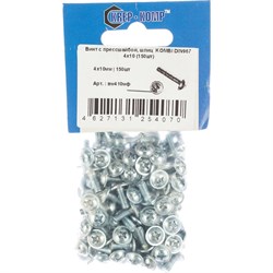 Винт КРЕП-КОМП KOMBI 4х10 DIN967 (150 шт.) - фото 16948356