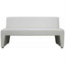 Трехместный диван Мягкий Офис молочный - фото 16948456