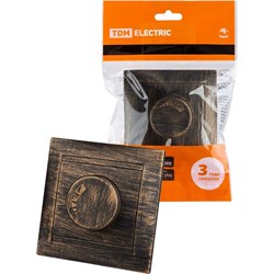 Светорегулятор TDM ELECTRIC RL 300 Вт старинная бронза Лама - фото 16949377