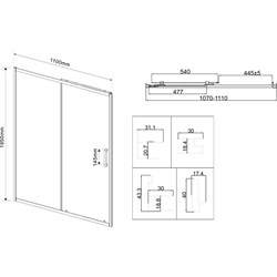 Душевая дверь VINCEA City - фото 16950487