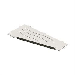 Полка RGW MT-11W/белая волна, металл 1,5 мм (правая) - фото 16951662