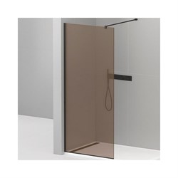 Душевая перегородка Cezares LIBERTA-L-1-110-120-BR-NERO - фото 16951820