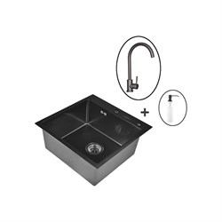 Набор мойка WISENT WGS35050B/WGER019B/W405B/W4998-3-U - фото 16951942