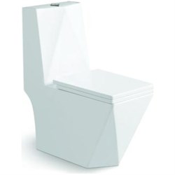 Безободковый напольный унитаз Santi Line SL-5013 - фото 16952419