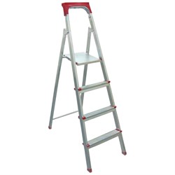 Четырехступенчатая стальная стремянка Biber 98104 - фото 16952476