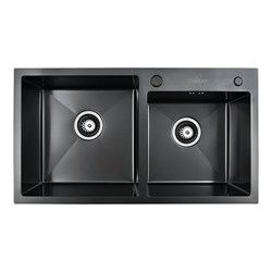 Комплект кухонная мойка WISENT WG37843B-S/341-11-24/W405B/W302644B - фото 16953140