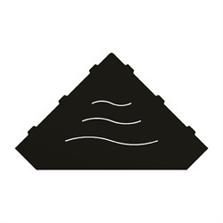 Полка RGW MT-13B/черная волна, металл 1,5 мм - фото 16956635