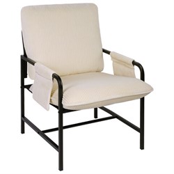 Кресло BRABIX "Gentle LC-300", ЛОФТ, пружинный блок, ткань велсофт (плюш), молочное, 533144 - фото 16959736