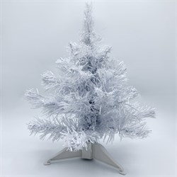 Ель новогодняя искусственная настольная "Snow White" 30 см, ПВХ, белая, ЗОЛОТАЯ СКАЗКА, 591708 - фото 16959756