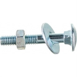 Оцинкованный болт СТРОЙМЕТИЗ М8х50 DIN603 4 шт. - фото 16963864