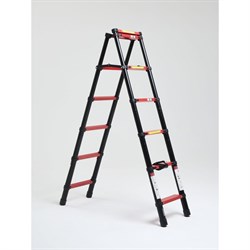 Телескопическая лестница-стремянка WORKY BLACK - фото 16963880