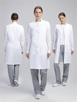 Халат женский Карина (тк.Панацея,150), белый - фото 16999286