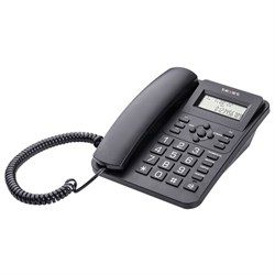 Телефон TEXET TX-264, АОН, спикерфон, тональный / импульсный режим, часы / будильник, SOS, повтор, черный, 127218 - фото 17000923