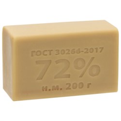 Мыло хозяйственное 72% 200 г КМЗ "Антибактериальное", без упаковки - фото 17001432