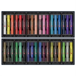 Пастель масляная BRAUBERG ART "Секреты художника", УТОЛЩЕННАЯ, 36 цветов, круглое сечение, 182001, 182101 - фото 17006628