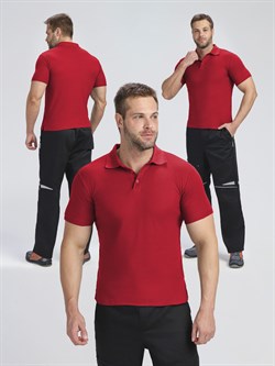Рубашка поло ProfLineBase (тк.Пике,180), красный - фото 17010241