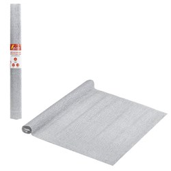 Бумага гофрированная/креповая, 110 г/м2, 50х250 см, СЕРЕБРЯНАЯ, ОСТРОВ СОКРОВИЩ, 112552 - фото 17011855