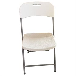 Стул складной NOSTRESS (НОСТРЕСС) "Country FC-003", НАГРУЗКА до 150 кг, КОМПЛЕКТ 2 шт., пластик HDPE, белый, 680059 - фото 17011954