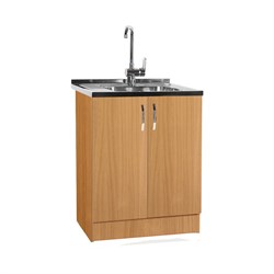 Тумба SANTREK 60*60 цвет бук (2 дверцы) (ЛДСП) - фото 17014855