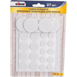 Войлочные самоклеящиеся подкладки для мебели UNIBOB 215020 - фото 17016175