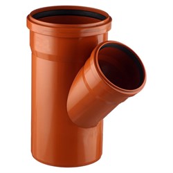 Наружный канализационный тройник АТЛАС ПЛАСТ SPNCT45160110 - фото 17020209