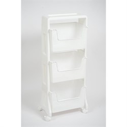 Напольная трехярусная этажерка Violet Лофт - фото 17021973