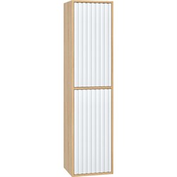 Пенал Onika Дайлер 35 подвесной белый/дуб сонома, универсальный - фото 17025882