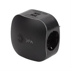 Тройник ЭРА SP3eUSBBLACK - фото 17027573