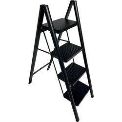 Стальная стремянка АЛЮБЭСТ DLS404B - фото 17028134