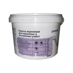 Акриловая краска для наружных и внутренних работ Доминар БС 100 - фото 17028323