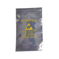 Пакет антистатический AIDACOM серия EP2401-Z внутр. размер 91x71 мм, с застежкой ZIP Top - фото 17033135
