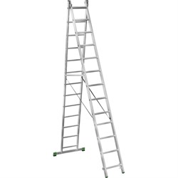 Двухсекционная алюминиевая лестница НОВАЯ ВЫСОТА 2220213 - фото 17033714
