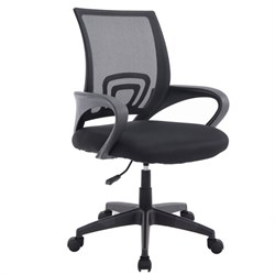 Кресло CROMEX (КРОМЕКС) "Top CH-695", с подлокотниками, сетка/ткань TW, черное, 533065 - фото 17035352