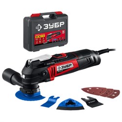 Многофункциональный инструмент (реноватор), 500 Вт, 19000 колебаний/мин, OQIS, набор насадок, ЗУБР МФИ-500 КН - фото 17035384