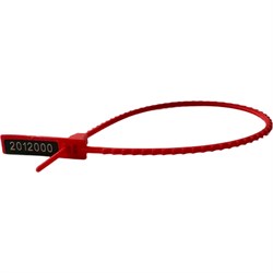 Номерная пластиковая пломба ТПК Технологии Контроля ЭКОтрэк 255 мм (Цвет: красный) - фото 17063005