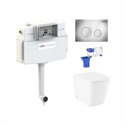 Приставной унитаз Lavinia Boho Aveo Rimless - фото 17074701