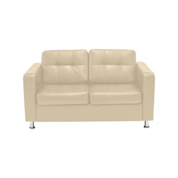 Двухместный диван Мягкий Офис с механизмом бежевый - фото 17075886