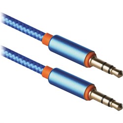 Аудио-кабель Defender JACK01-03 Синий JACK M-JACK M, 1,2м 87512 - фото 17077233