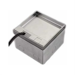 Встраиваемая выдвижная розетка для пола на 2 розетки Inrior DB-90 - фото 17077737