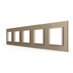 Рамка для розетки LIVOLO BB-C7-SR/SR/SR/SR/SR-13 - фото 17082737